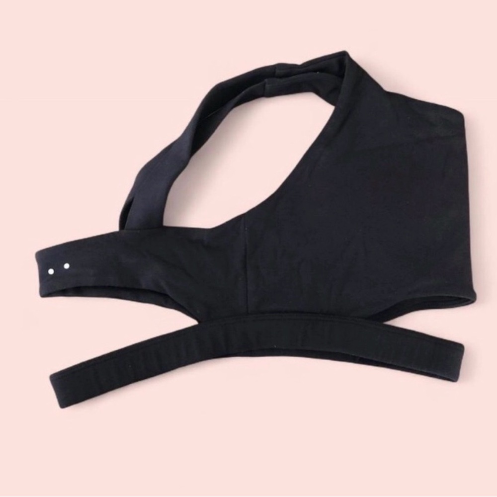 ACTA Black Pullover Sports Bra with Logo for Women Size S - Picture 5 of 8